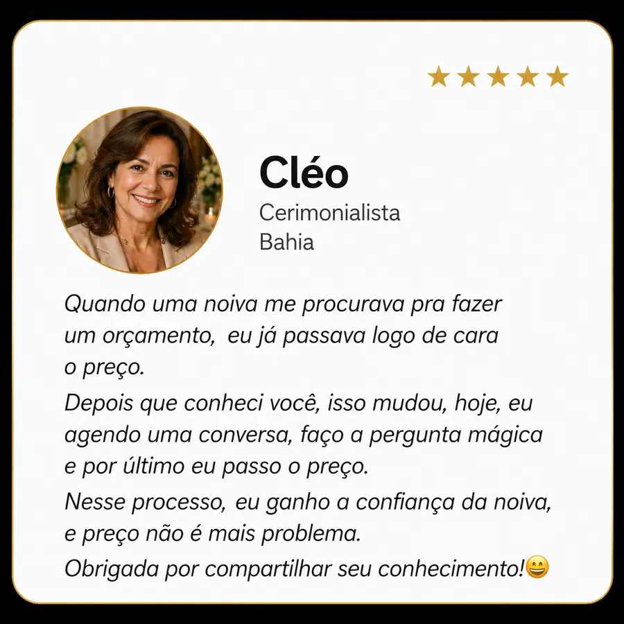 Cléo — Cerimonialista, Bahia